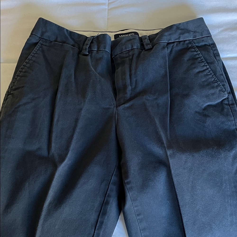 Lands' End Women Navy blue Chinos